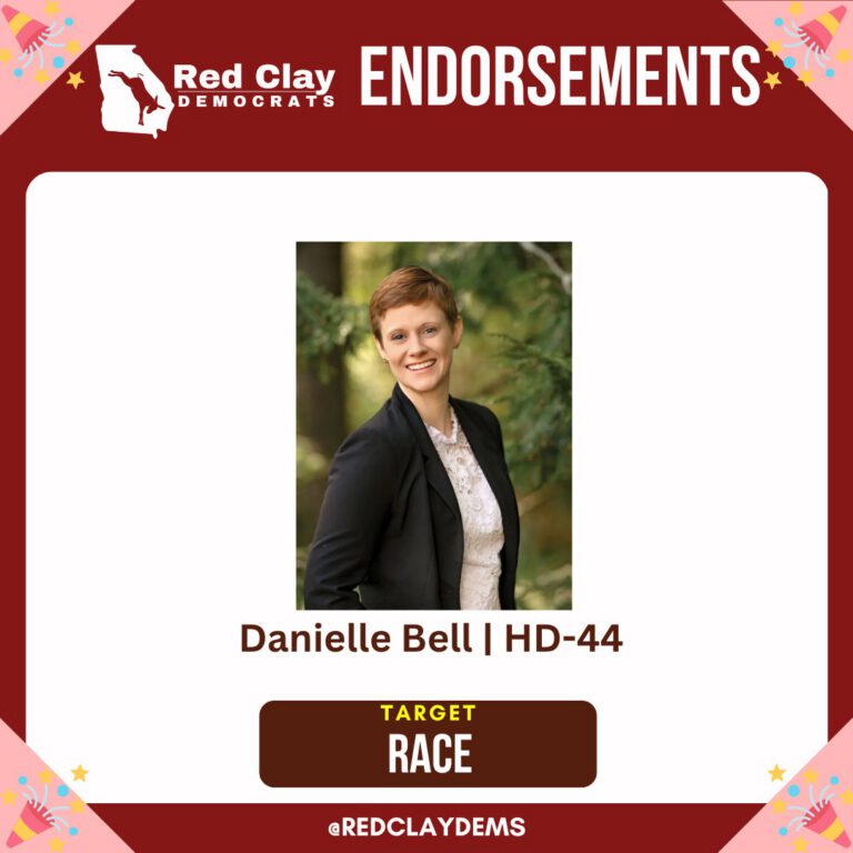 Red Clay Democrats endorsement: Danielle Bell, target race, Georgia House District 44