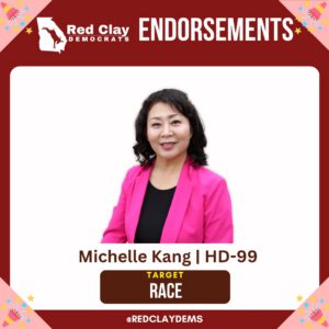 Red Clay Democrats endorsement: Michelle Kang, target race, Georgia House District 99